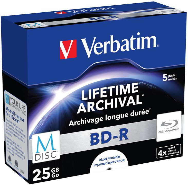 Диск BD-R Verbatim 25Gb 4x Paper box (5шт) (43823)
