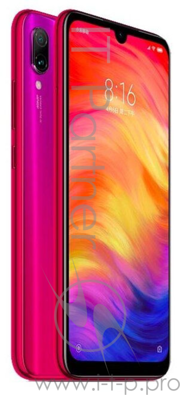 Xiaomi Redmi 7 3GB+32GB Lunar Red СмартфонСмартфон Xiaomi Redmi 7 Lunar Red (M1810F6LG), 6.26 19:9 1520x720, 1.8GHz, 8 Core, 3GB RAM, 32GB, up to 512GB flash, 12Mpix+2Mpix/8Mpix, 2 Sim, 2G, 3G, LTE, BT v4.2, Wi-Fi, GPS / AGPS, GLONASS, Micro-USB, 400