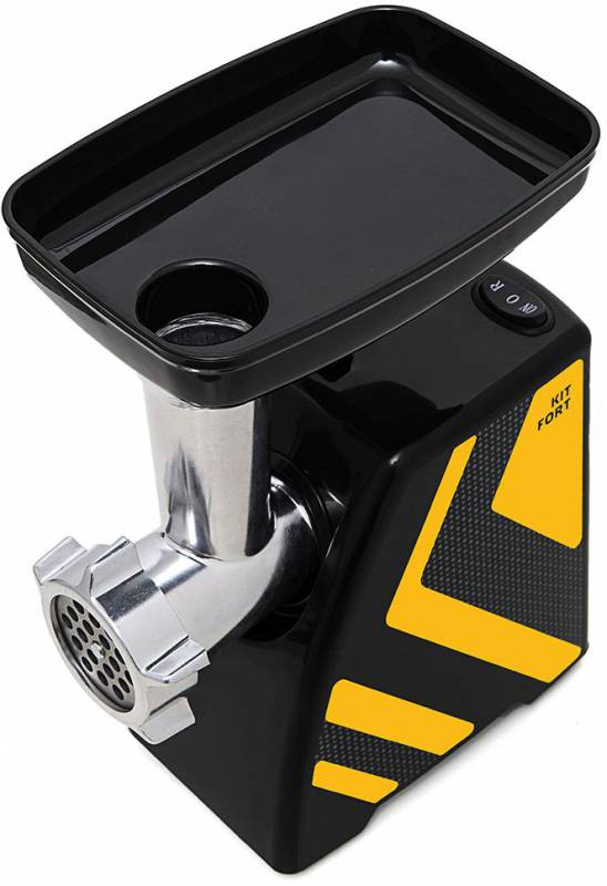 Мясорубка Kitfort KT-2101-4 1500Вт желтый/черный