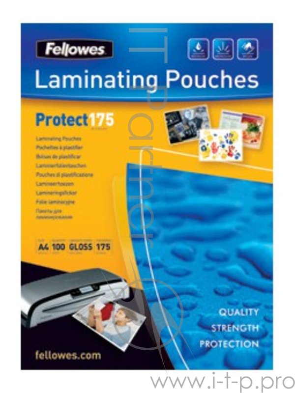 Пленка Fellowes Пленки для ламинирования глянцевые FS-53087 (A4 x 100, 2x175)