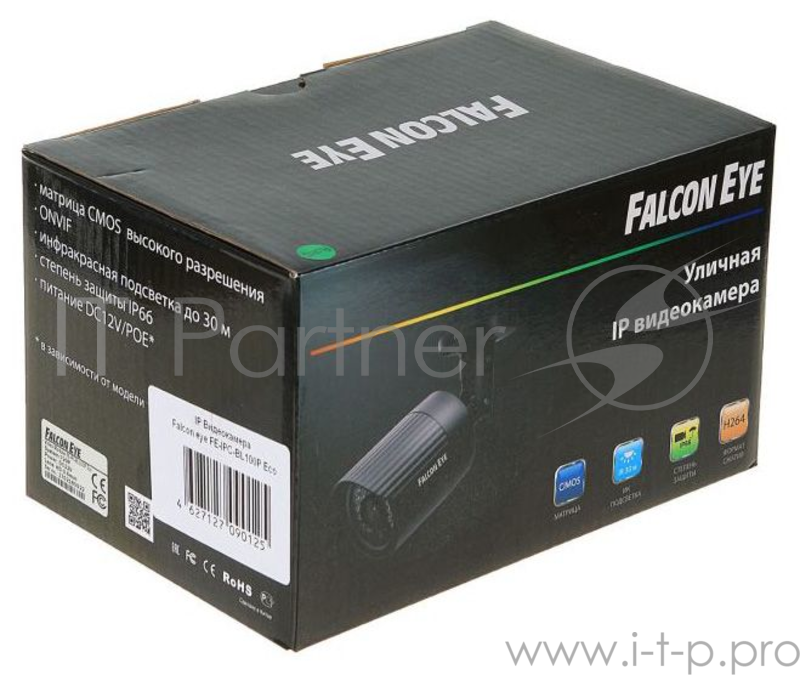 Цифровые камеры Falcon Eye FE-IPC-BL100P 1Мп уличная IP камера Матрица: 1/4