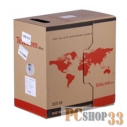 Кабель Telecom Кабель Ultra UTP кат.5e многожильный 4X2X7 (305м) (0.20mm) (TUM34702E/TUM34102E) 6937510885787