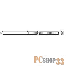 Монтажное оборудование Hyperline GT-370IBUVC Стяжка нейлоновая неоткрывающаяся, безгалогенная (halogen free), 370x3.6мм, черная, outdoor (для использования от +80 C до -40 C), устойчивая к UV, (100 шт)