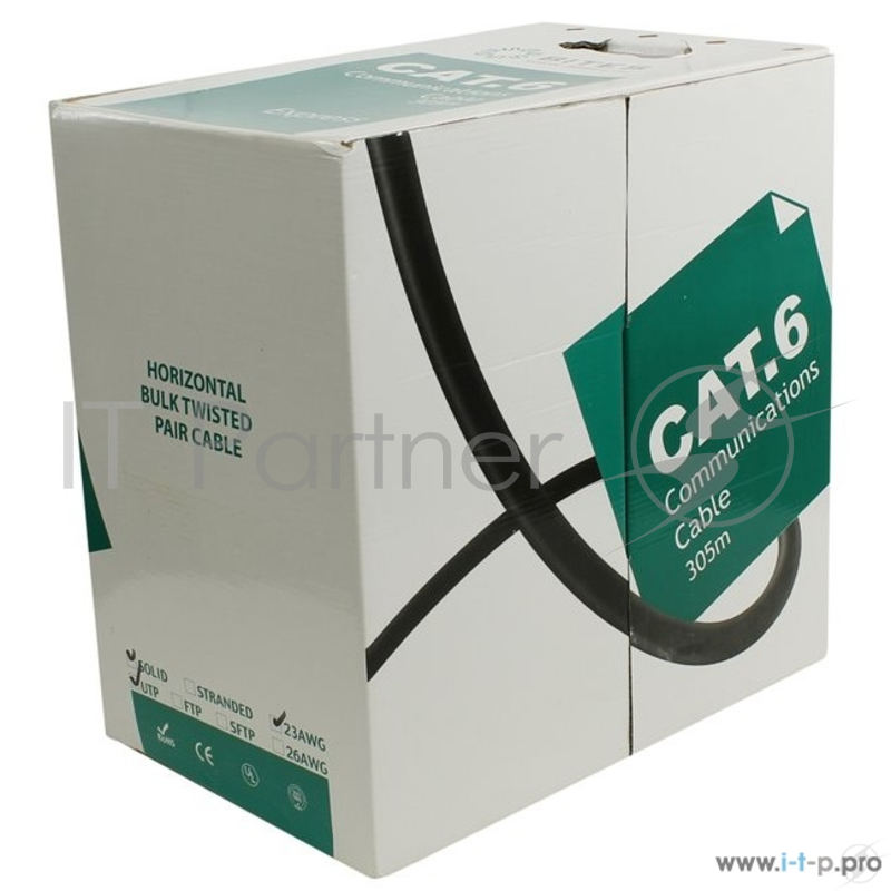 Кабель 5bites Express US6575-305B-BL UTP / SOLID / 6CAT / 23AWG / COPPER / PVC / BLUE / 305M