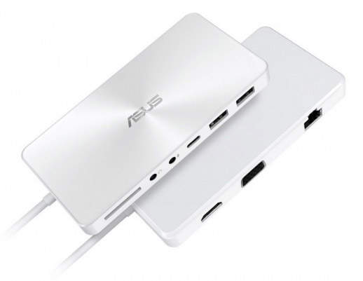 Опции к ноутбукам Asus 90NB0DH1-P00070 Port Replicator AH001-1A (90w, 2*USB3.0, 1*Type C, HDMI, D-sub, Card reader SDXC, 1UTP 10/100/1000 Mbps, SPK & MIC Jack)