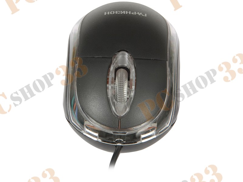 Оптическая мышь Гарнизон GM-100, 2кн.+скр., черный (USB)