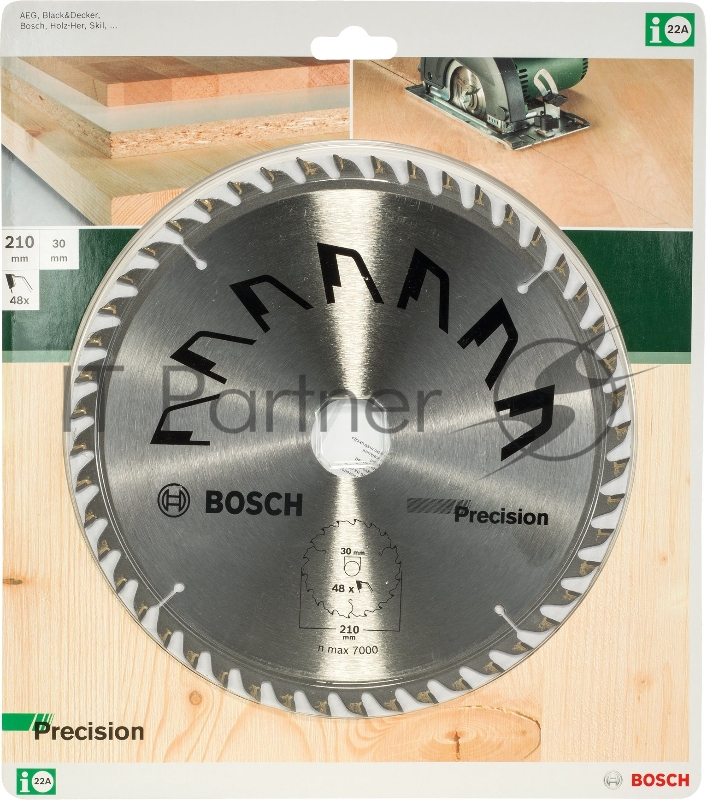 Bosch ЦИРКУЛЯРНЫЙ ДИСК 210x30 48 PRECISION 2609256873