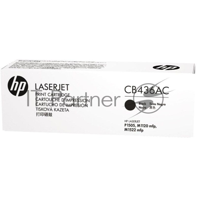 Тонер-картридж HP LaserJet CB436A Black Print Cartridge Contract