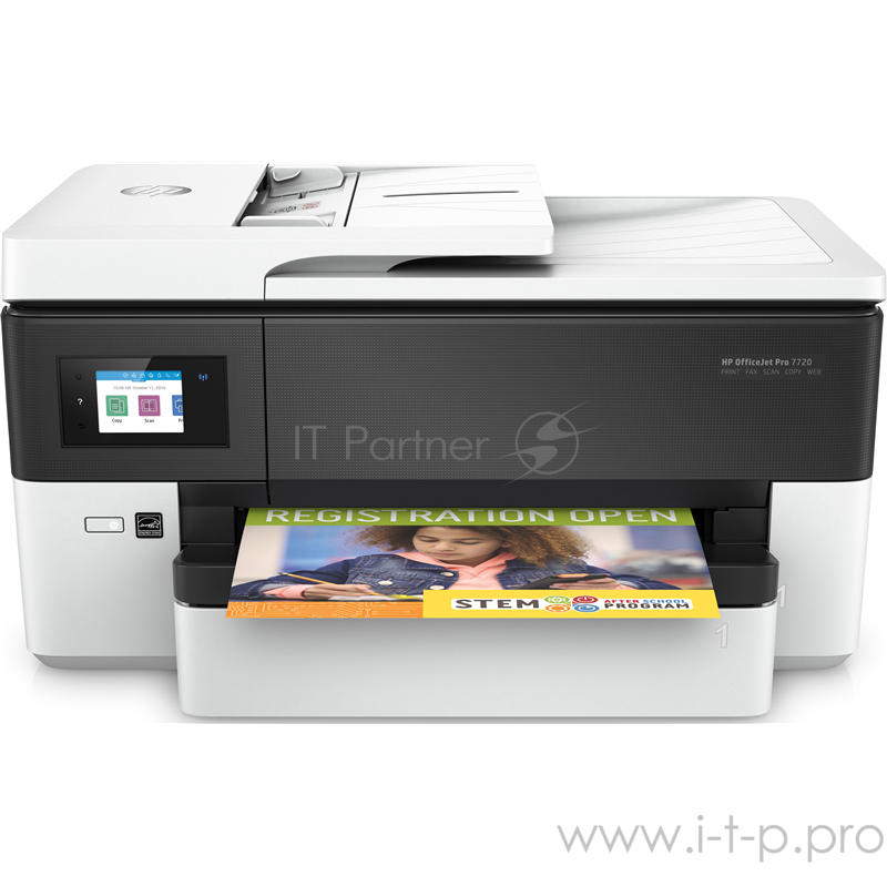 Принтер HP Officejet Pro 7720 Y0S18A принтер/сканер/копир/факс, А3, ADF, дуплекс, 22/18 стр/мин, USB, Ethernet, WiFi