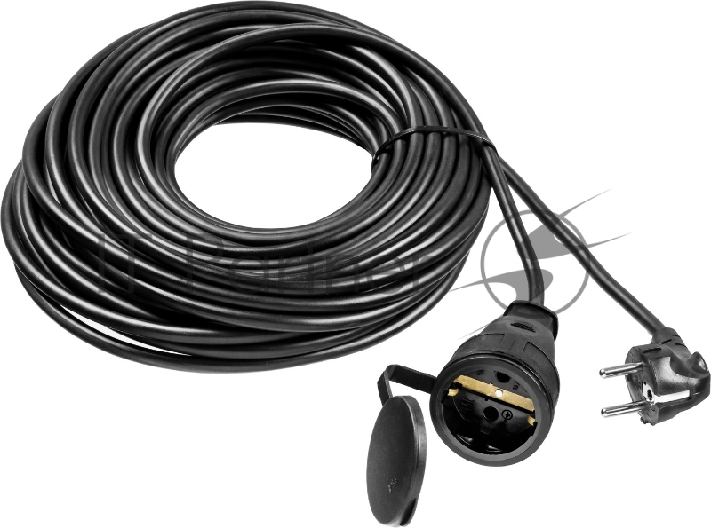 Удлинитель-шнур ЗУБР ПВС 315-Ш 55020-20 20м 3500Вт 1гнездо IP44 ПВС 3х1,5мм2