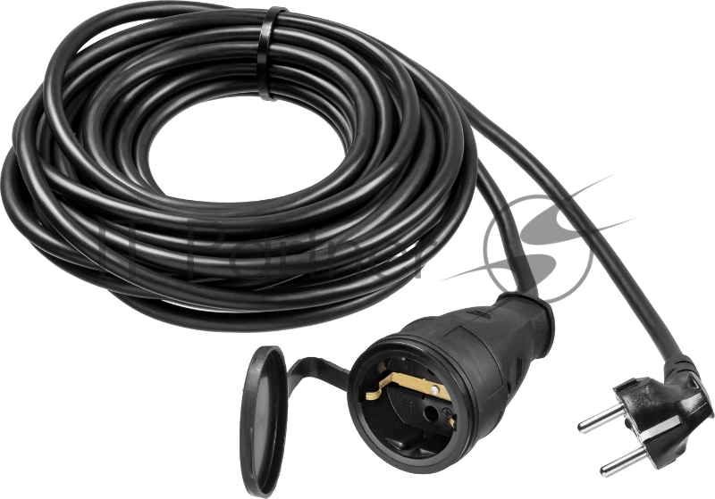 Удлинитель-шнур ЗУБР ПВС 315-Ш 55020-10 10м 3500Вт 1гнездо IP44 ПВС 3х1,5мм2