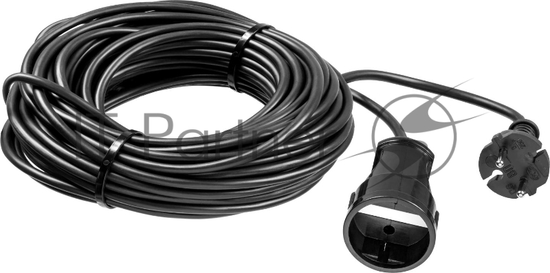 Удлинитель-шнур ЗУБР ПВС 207-Ш 55023-20 20м 2200Вт 1гнездо ПВС 2х0,75мм2