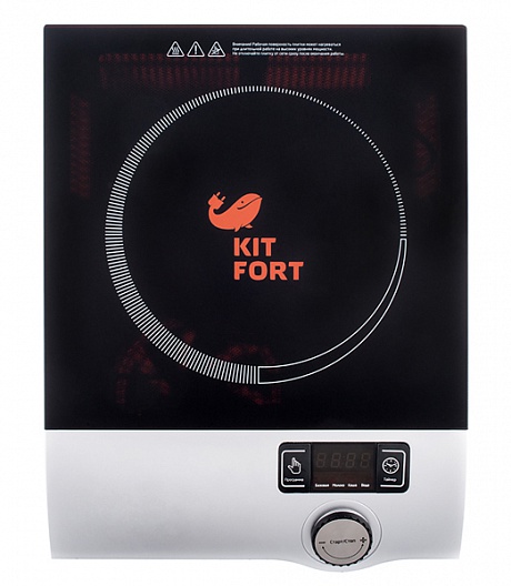 Плита Электрическая Kitfort КТ-108 черный (настольная)