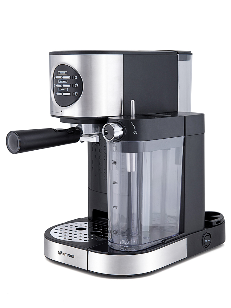 Кофемашина Kitfort КТ-703 серебристый