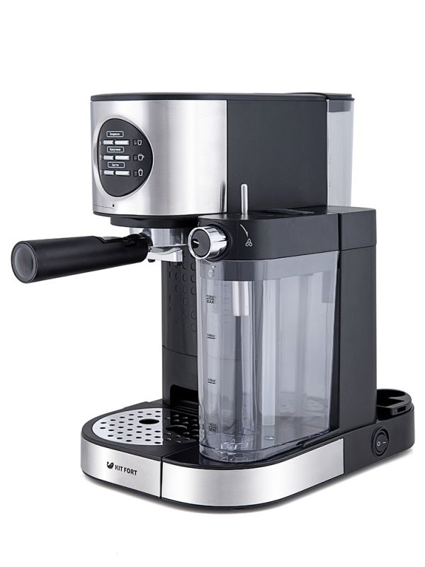 Кофемашина Kitfort КТ-703 серебристый