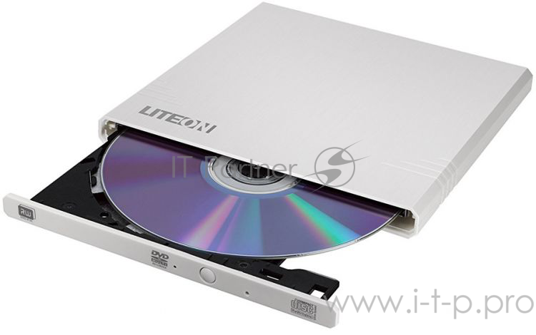 Устройство чтения-записи LiteOn eBAU108-21 DVD-RW ext. White Slim USB2.0