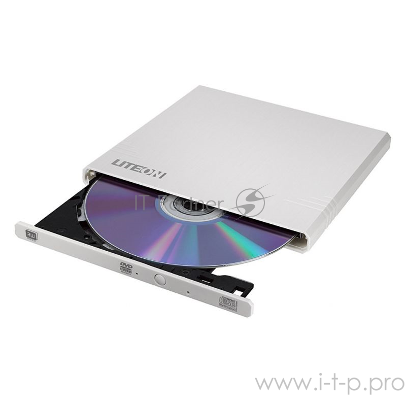 Устройство чтения-записи LiteOn eBAU108-21 DVD-RW ext. White Slim USB2.0