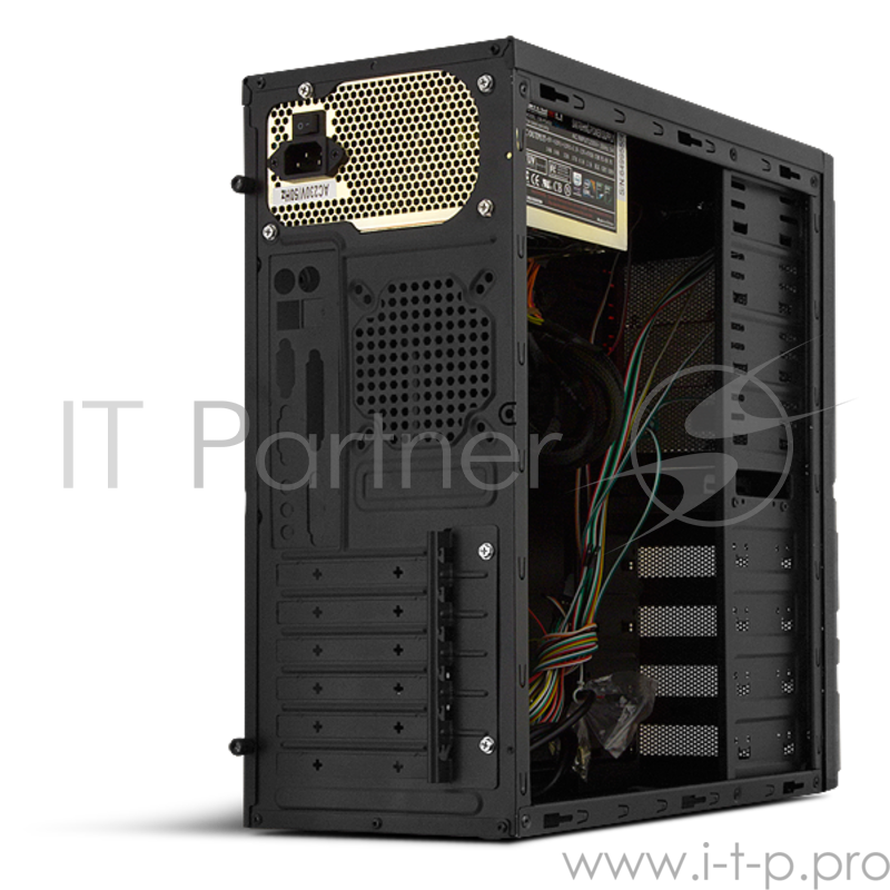 Корпус Miditower CROWN CMC-SM162 black/blue ATX w/o