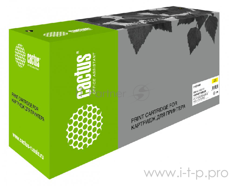 Картридж Cactus (CE742A) для HP Color LaserJet CP5220 Professional CP5221, №307A Y, 7.3K