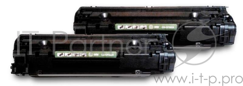 Комплект картриджей (2 шт/уп) Cactus (CF283AD) для HP LaserJet Pro MFP M125nw, MFP M127fw, Bk, (1.5K x 2)