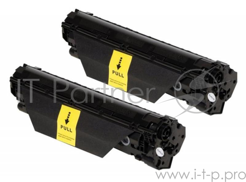 Комплект картриджей (2 шт/уп) Cactus (CE285AD) для HP LJ P1102/P1102W/M1130/M1132, Bk