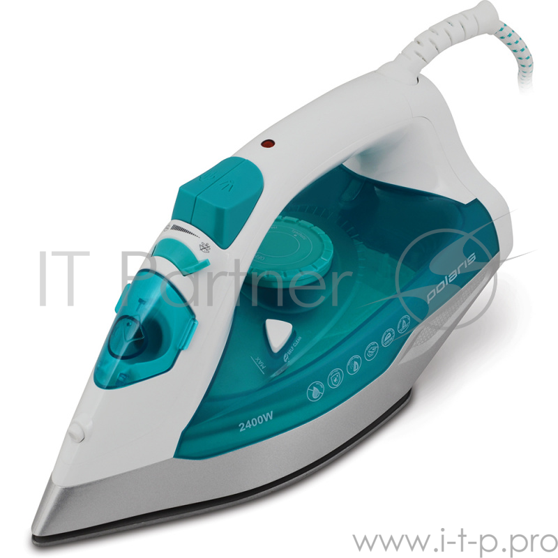 Утюг POLARIS PIR2442AK бирюзовый/белый 2400Вт