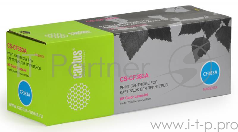 Картридж Cactus (CF383A) для HP LJ Pro M476dn/M476nw/M476dw, № 312A M, 2.7K