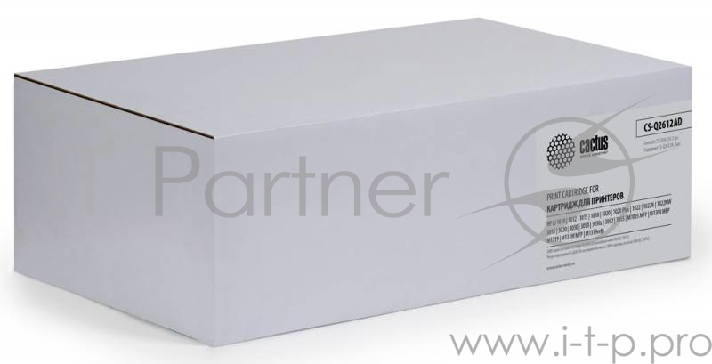 Картридж Cactus (Q2612AD) для HP LJ 1010/1012/1015/1018, Bk