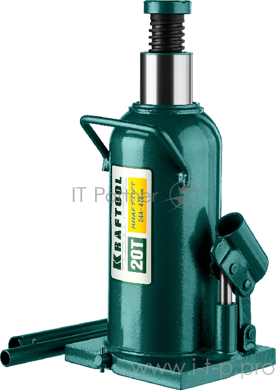 Домкрат KRAFTOOL 43462-20_z01 гидравлический бутылочный kraft-lift сварной 20т 244-478мм