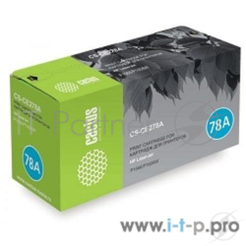 Картридж Cactus (CE278AS) для HP LaserJet P1566/P1606w, Bk, 2.1K