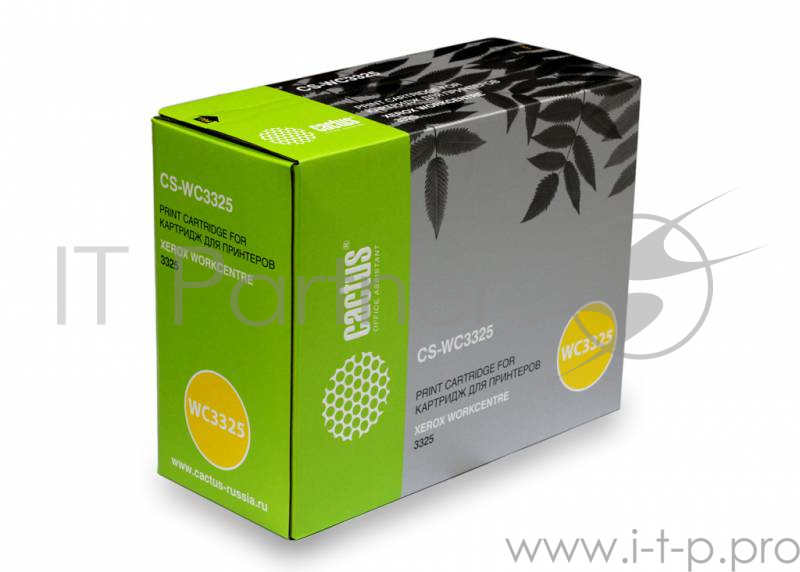 Тонер-картридж Cactus (106R02312) для Xerox WorkCentre 3325, Bk, 11K