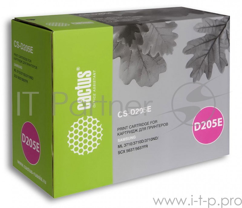 Картридж Cactus (MLT-D205E) для Samsung ML 3710/ SCX 5637, Bk, 10K