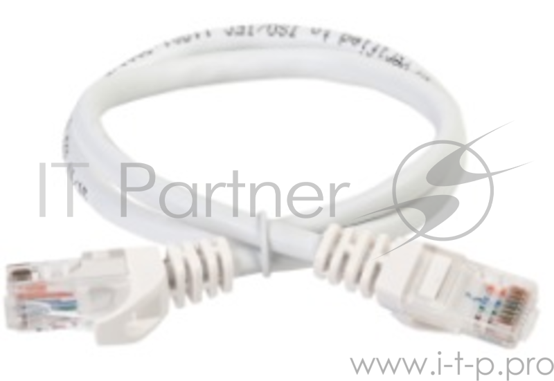 ITK Коммутационный шнур (патч-корд), кат.5Е UTP, 1м, белый