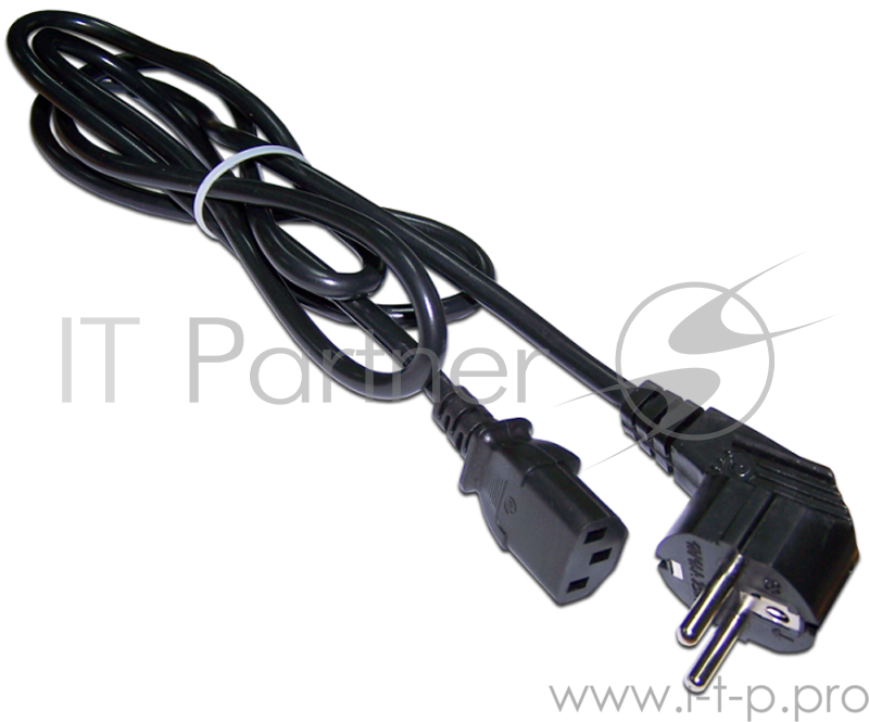 Шнур питания C13-Schuko, 3х0.75, 220В, 10А, черный, 3 метра