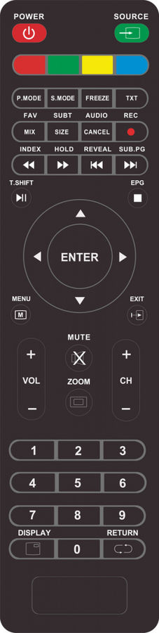 Телевизор HARTENS LED 1080p Full HD Диагональ 43 (109 см) HDMI x3, USB x2, DVB-T2/T/C, Ci+ слот. htv-43fhd03b