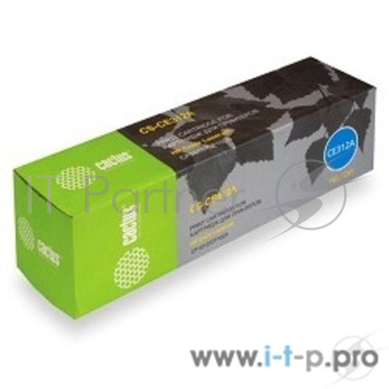 Картридж Cactus (CE312A) для HP Color LaserJet CP1012 Pro/CP1025 Pro, №126A Y, 1K