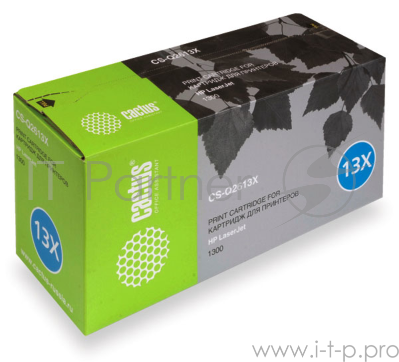 Картридж Cactus (Q2613X) для HP Laser Jet 1300, Bk