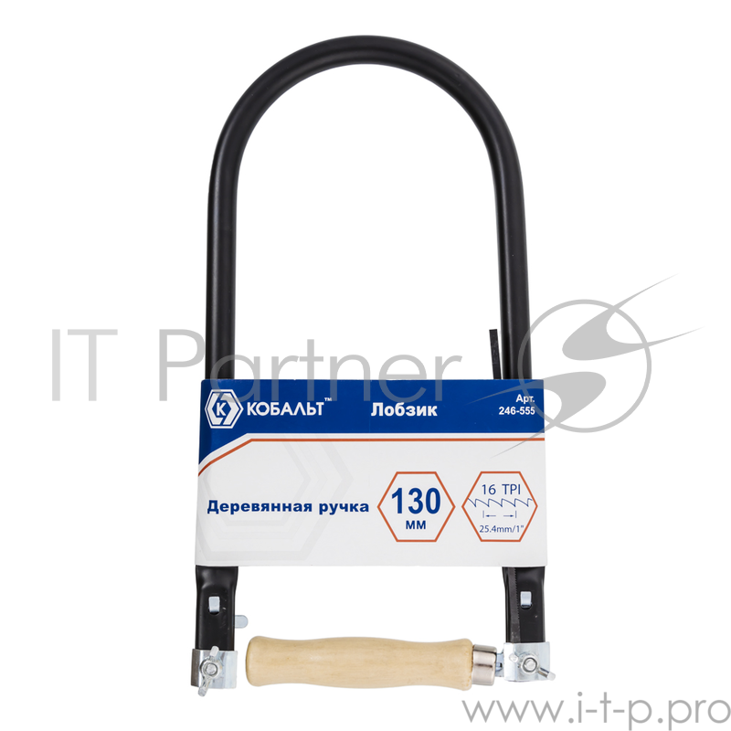 Лобзик КОБАЛЬТ 246-555 пилка 130мм рамка 140 х 290мм деревянная ручка