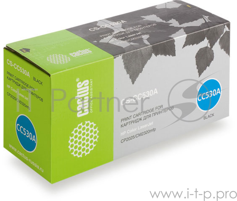 Картридж Cactus (CC530A) для HP Laser Jet CP2025/CM2320mfp, №304A Bk
