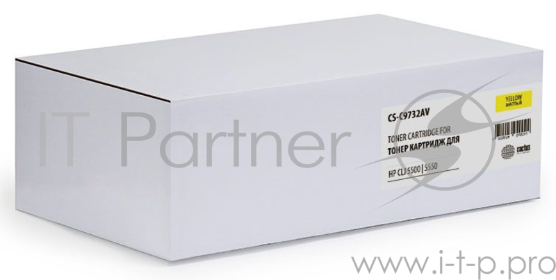 Картридж Cactus (C9732A) для HP Laser Jet 5500/5550, №645A Y, восстановленный