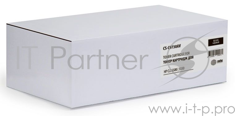 Картридж Cactus (C9730A) для HP Laser Jet 5500/5550, №645A Bk, восстановленный