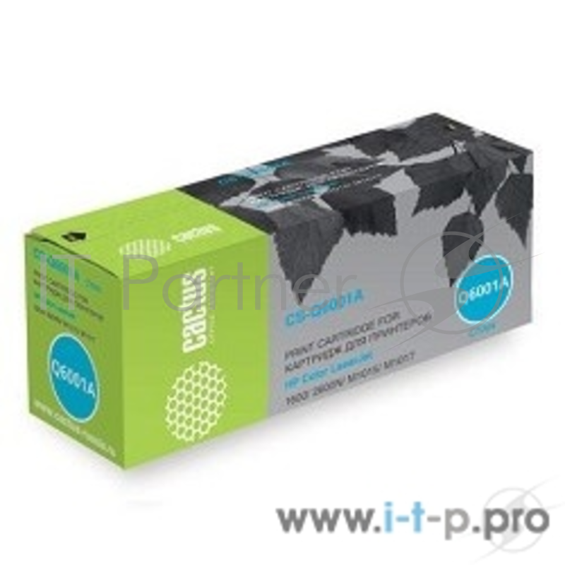 Картридж Cactus (Q6000A) для HP Color LaserJet 1600/2600N/M1015/M1017, №124A Bk