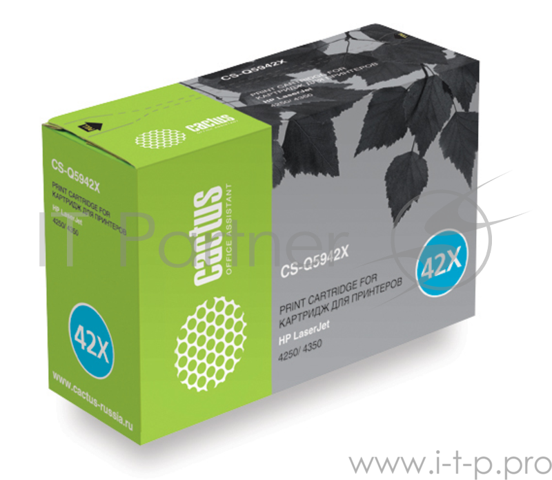 Картридж Cactus (Q5942X) для HP Laser Jet 4250/ 4350, Bk, 20K
