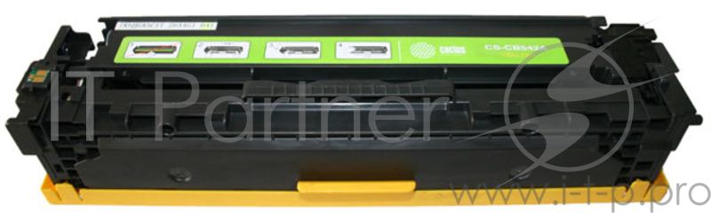 Картридж Cactus (CB542A) для HP Color LaserJet CP1215/1515/CM1312, №125A Y, 1.4K