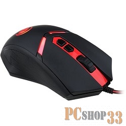 Оптическая мышь Redragon Nemeanlion M602 70437, 6кн.+скр., черно-красный (USB)