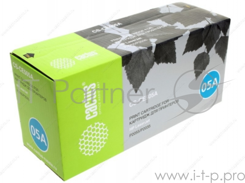 Картридж Cactus (CE505A) для HP LJ P2055/P2035, Bk, 2.3K