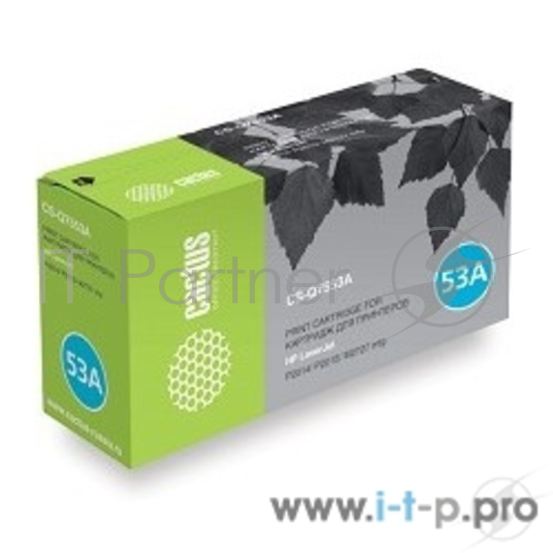 Картридж Cactus (Q7553AS) для HP LJ P2014/P2015/M2727mfp, Bk, 3K