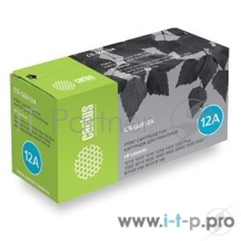 Картридж Cactus (Q2612AS) для HP LJ 1010/1012/1015/1018, Bk