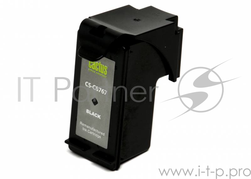 Расходные материалы Cactus C8767HE Картридж №130 для HP Deskjet 5743/6543/6943/9803/Photosmart 2573/8453/B8353, черный, 800 стр.