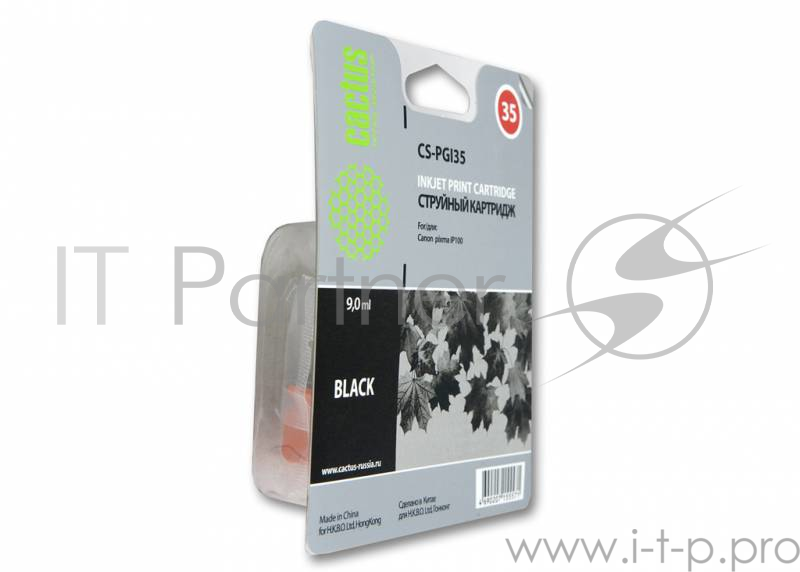 Расходные материалы Cactus PGI-35 Картридж струйный Cactus CS-PGI35 черный для Canon iP100 (9ml)